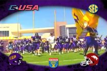Video recording of East Carolina University football at the Liberty Bowl 2010